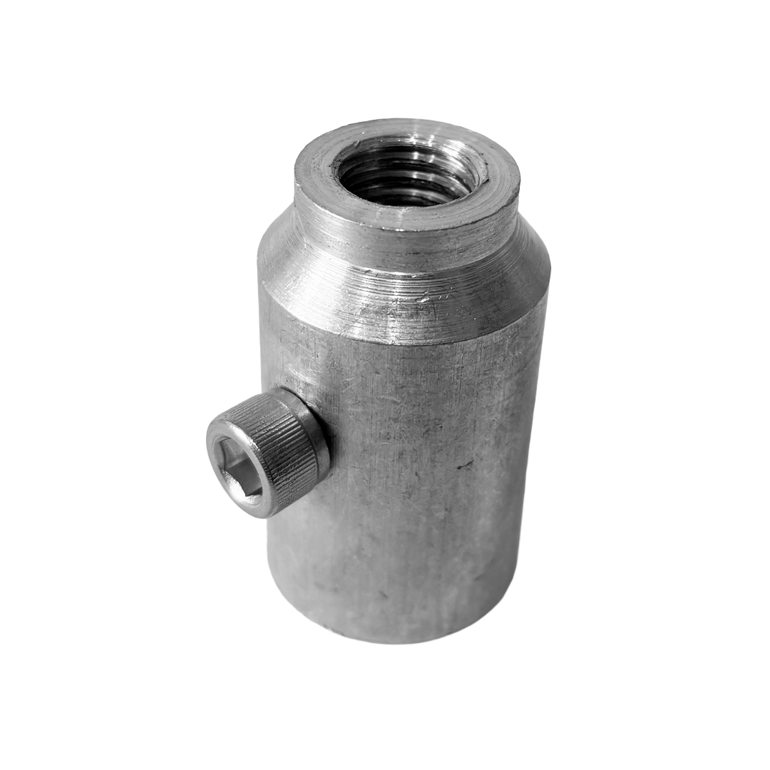 Base Plana En Aluminio Para Punta Captadora Para Varilla 5/8" Cable 4-2/0Awg
